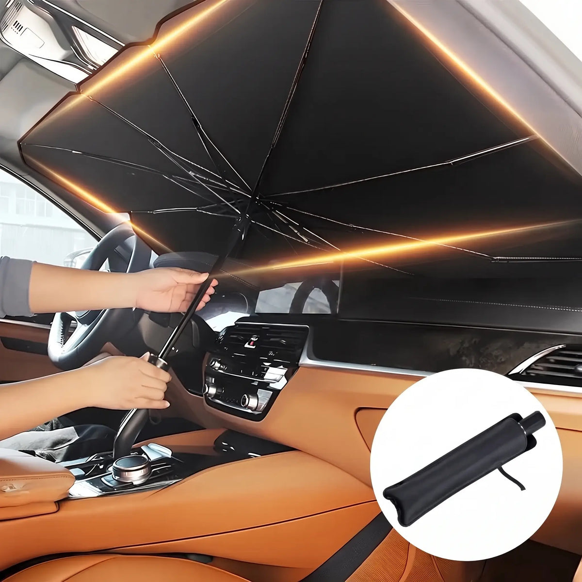 Inovile - Pare-soleil de voiture pliable et pratique